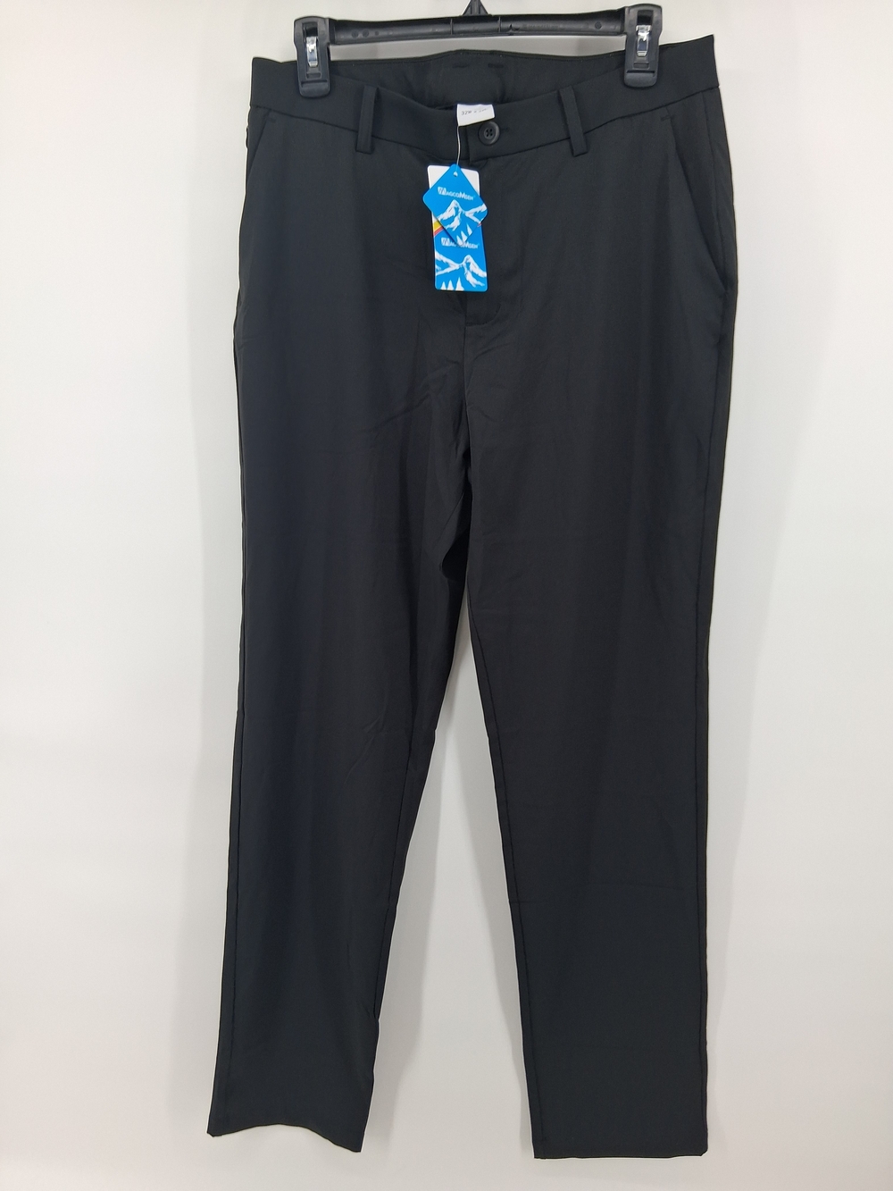 Men's Black Dress Pants with Clean Tailoring